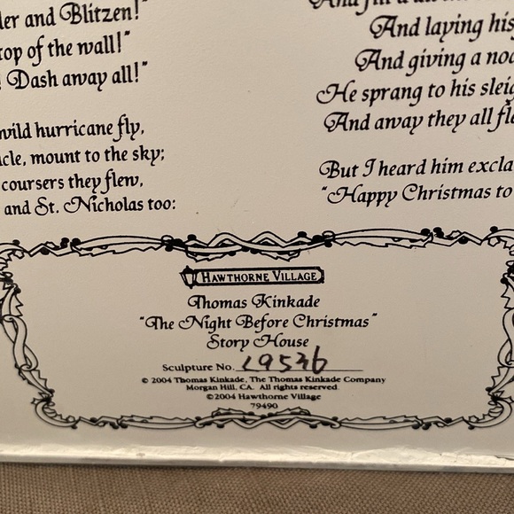 Thomas Kinkade Narrated "Christmas Story" House - Picture 10 of 11